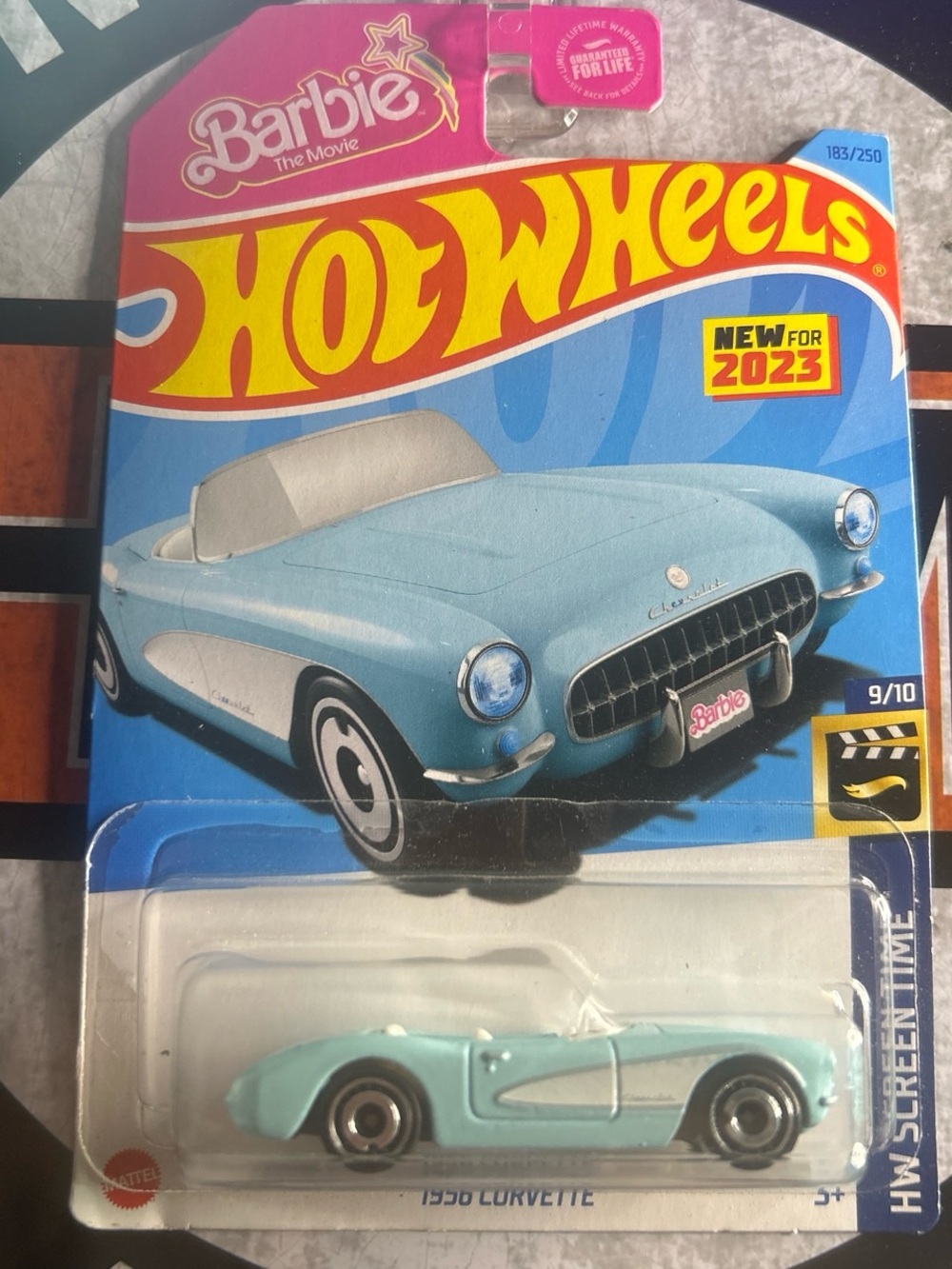 Barbie x Hot Wheels 1956 Corvette Die-Cast Car in Light Blue